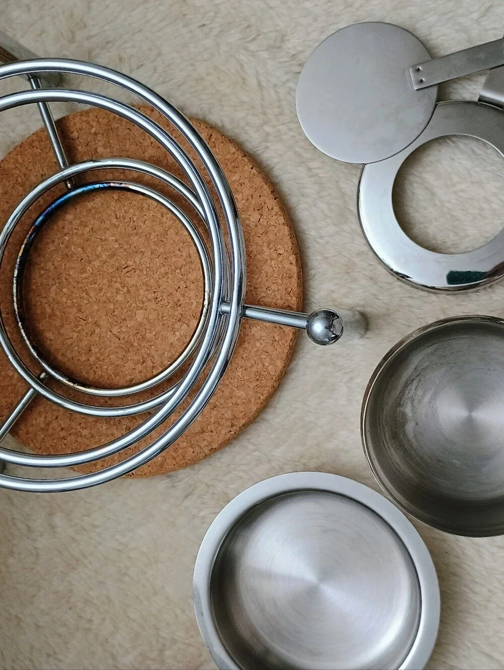 All-Clad Stainless Steel Fondue Set with Ceramic Insert & Forks